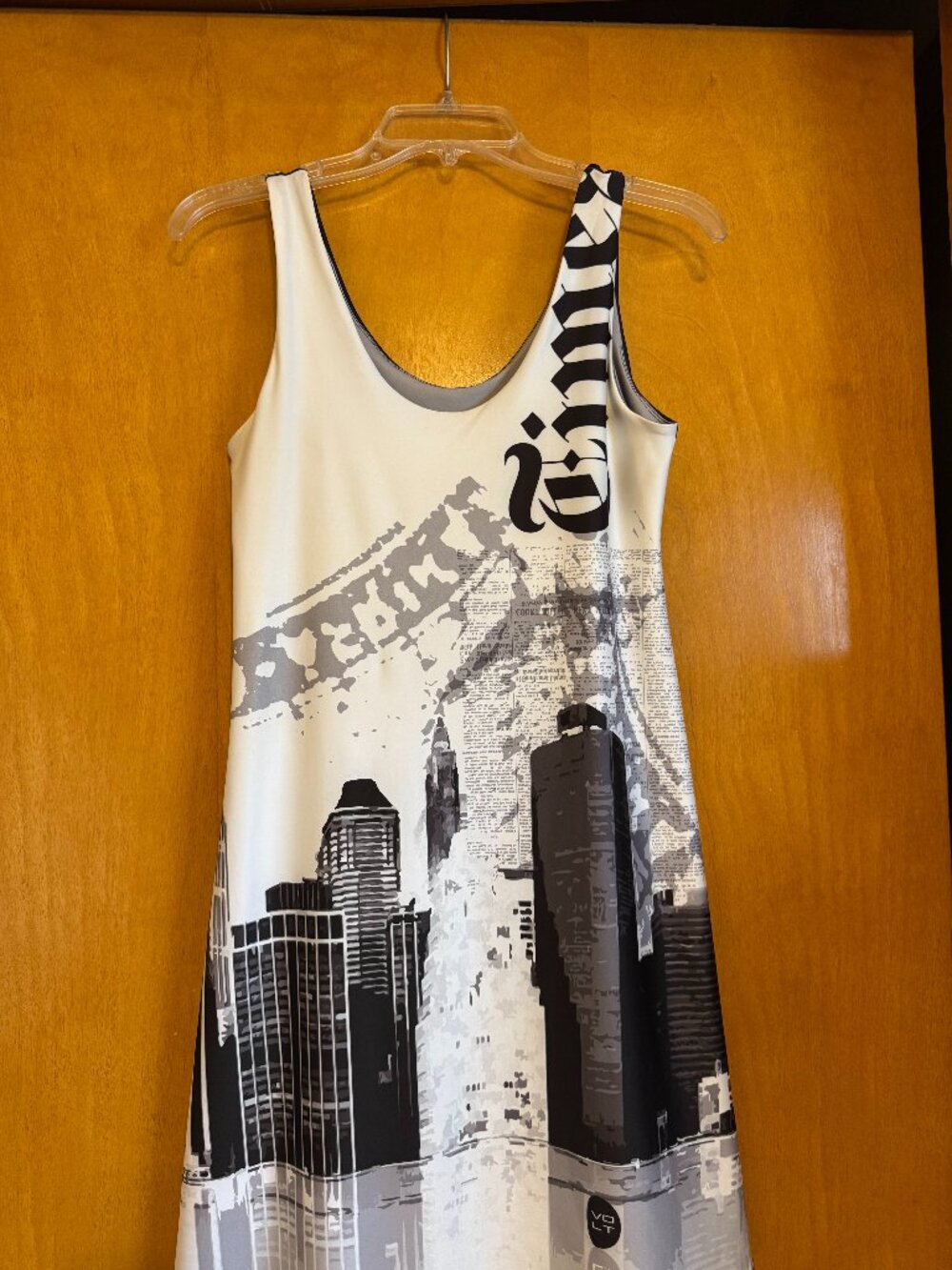 Reversible Cityscape Print Sleeveless Dress Size 2 by Volt